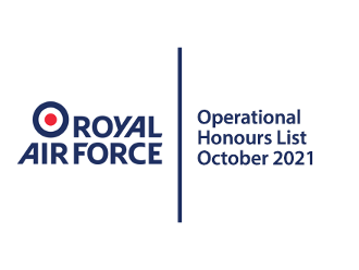 Operational Honours List banner with RAF Logo.